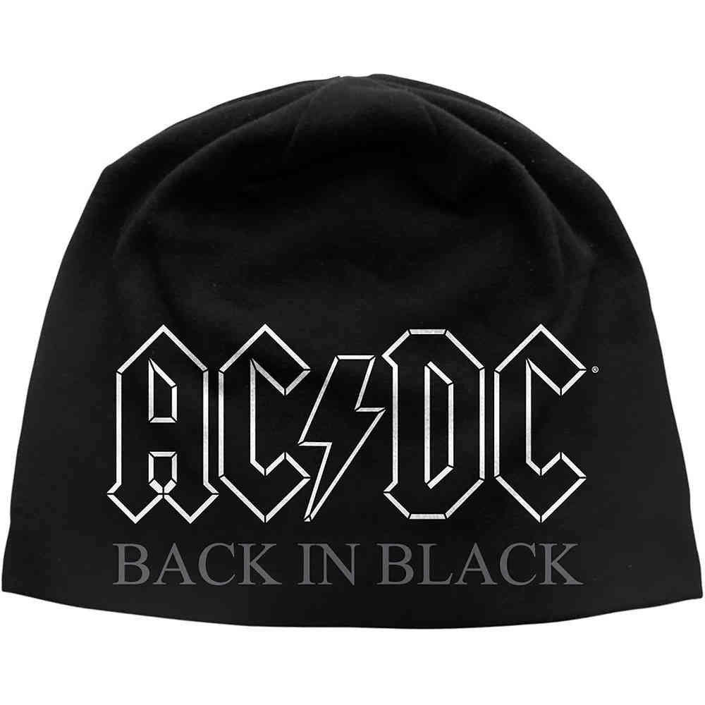 AC/DC - Back In Black Mütze Beanie - Schwarz
